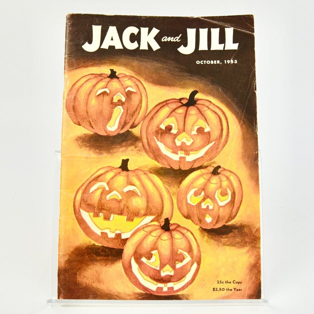 Jack and Jill Magazine October 1953 Halloween Vintage